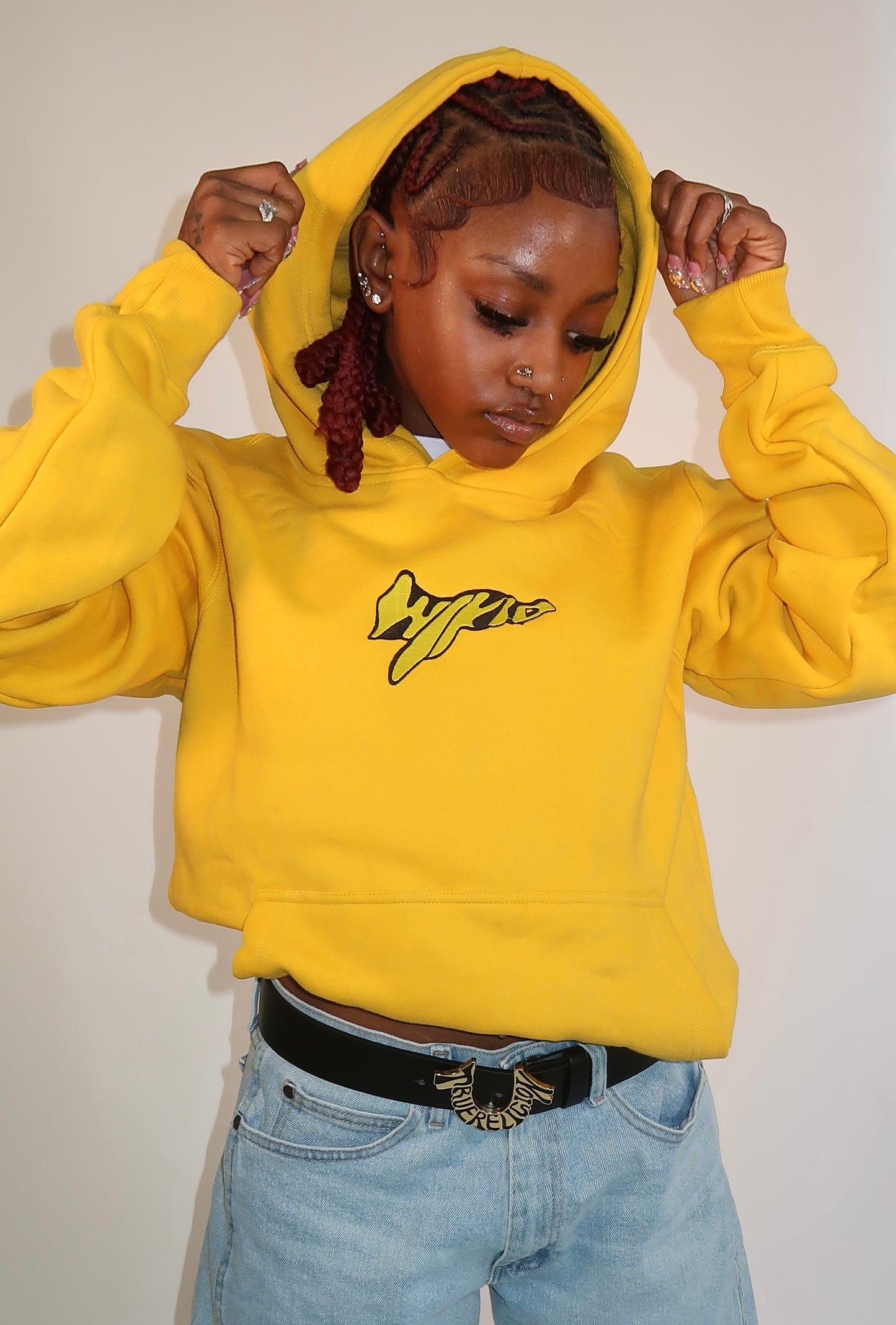 OG "MELLOW YELLOW" WIKID FLAG LOGO HOODIE