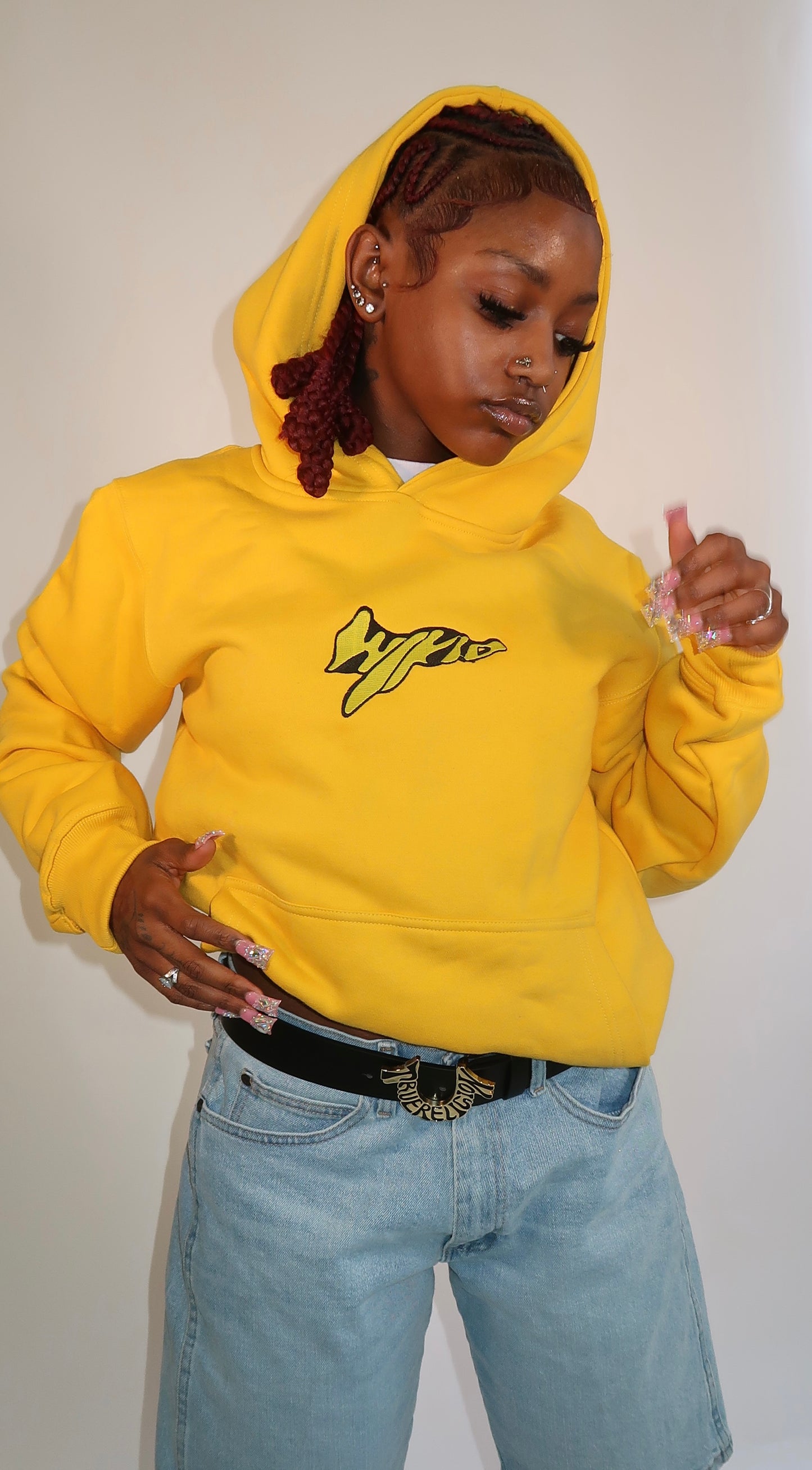OG "MELLOW YELLOW" WIKID FLAG LOGO HOODIE