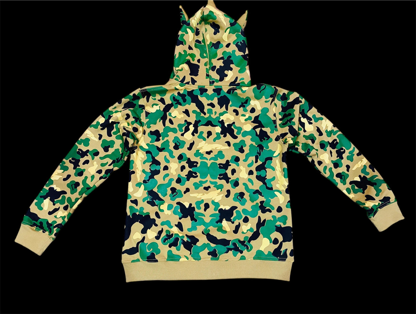 WIKID CAMO ZIP-UP MASK HOODIE